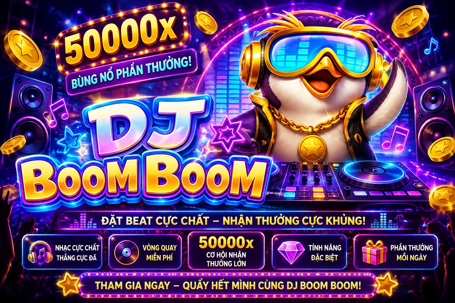 DN88 DJ Boom Boom – Trải Nghiệm Slot Âm Nhạc Sôi Động Đầy Cuốn Hút